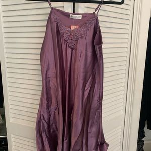 Silk shirt night gown